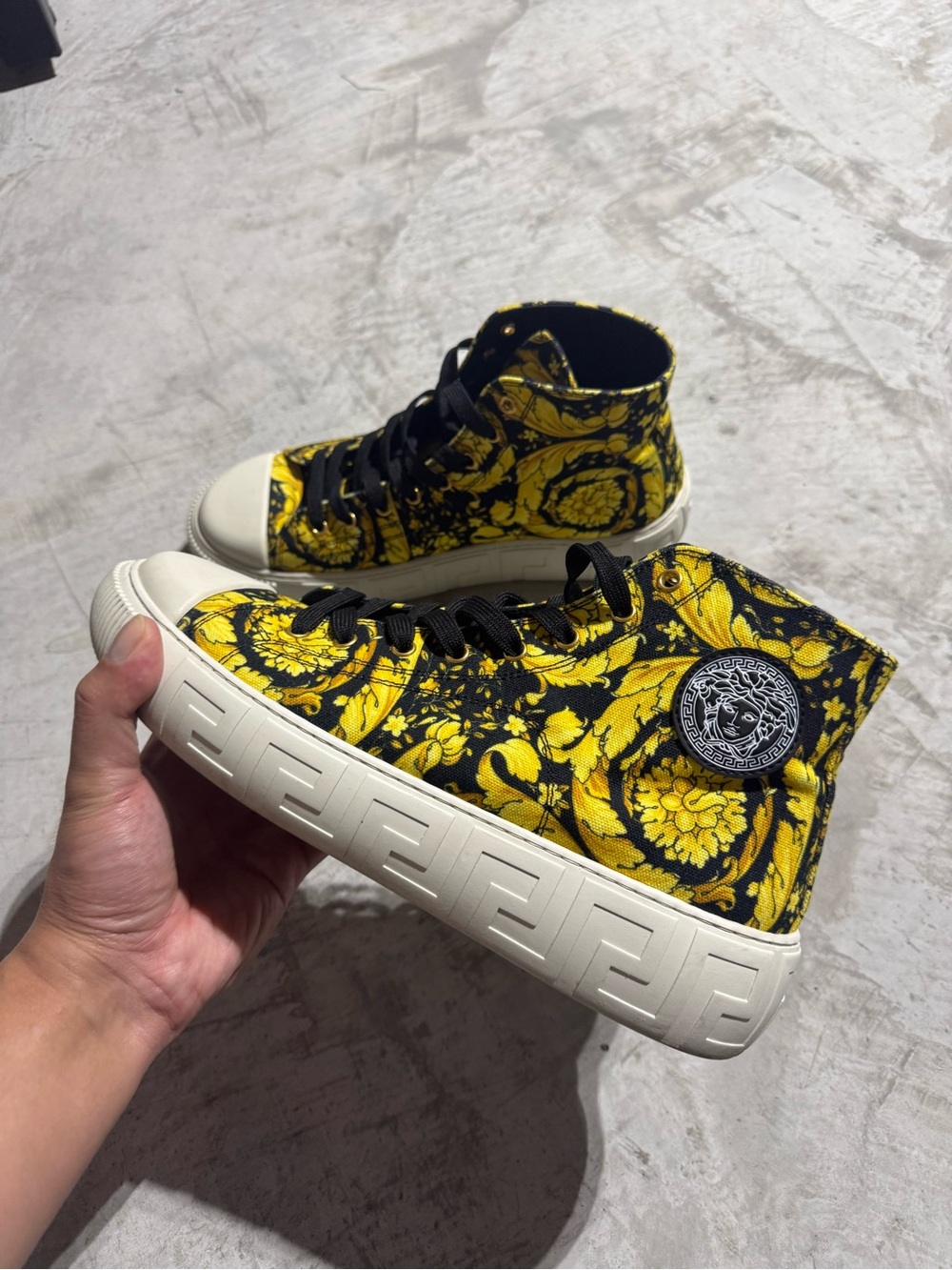 Versace Greca High Top Sneakers